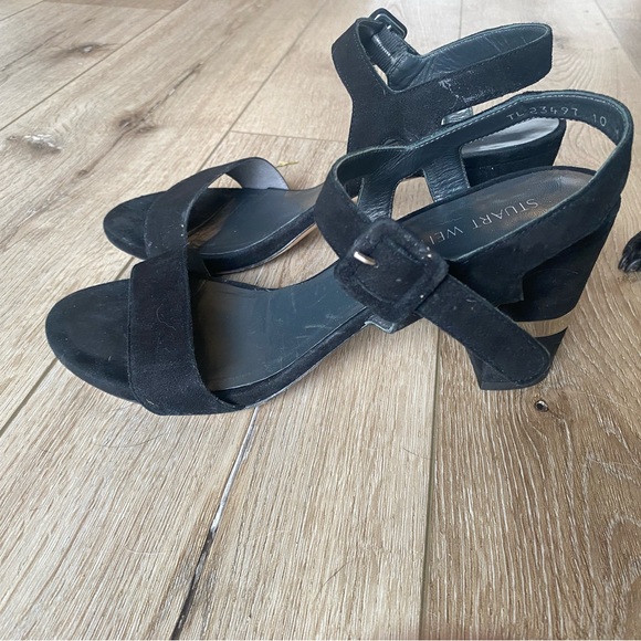 Stuart Weitzman suede bandeau sandals - Picture 10 of 12